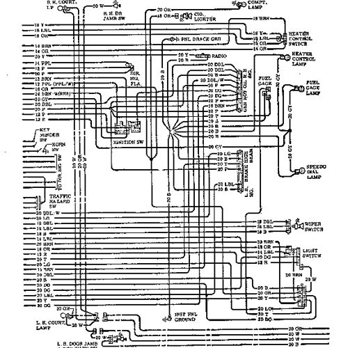 wiring diagram for 1967 chevelle horn relay